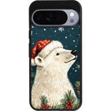 Google Pixel 10 Pro XL Case Hülle - Silikon schwarz Christmas 25 Bear