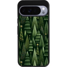 Coque Google Pixel 10 Pro XL - Silicone rigide noir Christmas 25 Pattern Xmas Tree