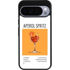 Google Pixel 10 Pro XL Case Hülle - Silikon schwarz Cocktail Rezept Aperol Spritz
