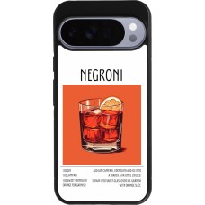 Google Pixel 10 Pro XL Case Hülle - Silikon schwarz Cocktail Rezept Negroni