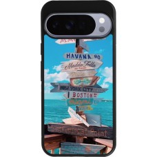 Google Pixel 10 Pro XL Case Hülle - Silikon schwarz Cool Cities Directions