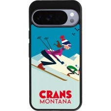 Google Pixel 10 Pro XL Case Hülle - Silikon schwarz Crans-Montana Ski Downhill
