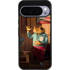 Google Pixel 10 Pro XL Case Hülle - Silikon schwarz Dancing frog DTMF