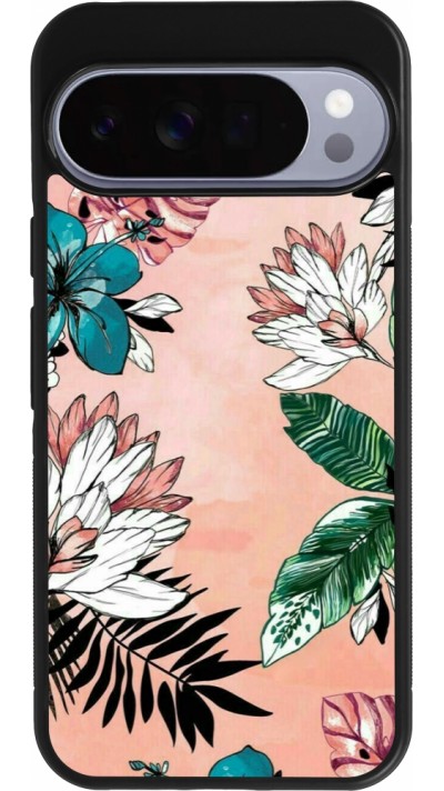Coque Google Pixel 10 Pro XL - Silicone rigide noir Flowers Artprint