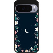 Coque Google Pixel 10 Pro XL - Silicone rigide noir Flowers space