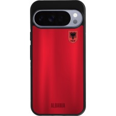 Google Pixel 10 Pro XL Case Hülle - Silikon schwarz Albanien personalisierbares Fussballtrikot