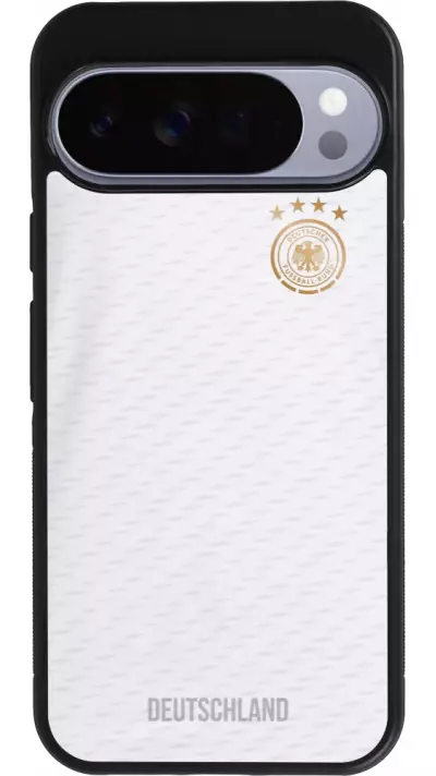 Coque Google Pixel 10 Pro XL - Silicone rigide noir Maillot de football Allemagne 2022 personnalisable
