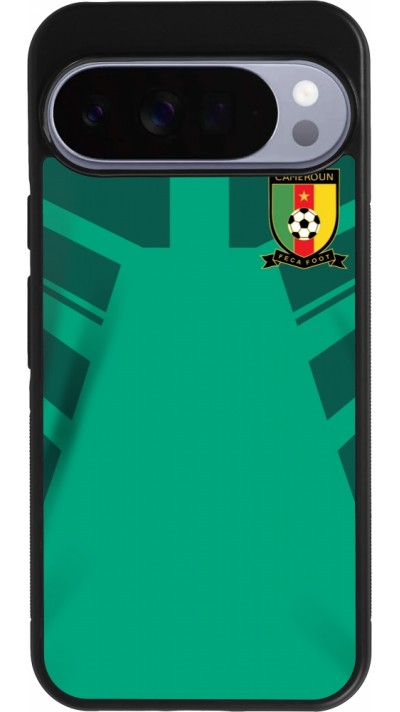 Google Pixel 10 Pro XL Case Hülle - Silikon schwarz Kamerun 2022 personalisierbares Fussballtrikot
