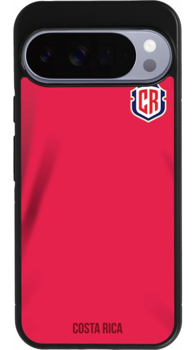 Google Pixel 10 Pro XL Case Hülle - Silikon schwarz Costa Rica 2022 personalisierbares Fussballtrikot