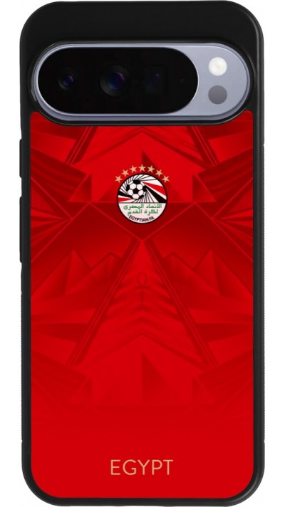 Coque Google Pixel 10 Pro XL - Silicone rigide noir Maillot de football E?gypte 2026 personnalisable