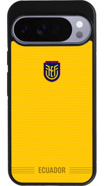 Coque Google Pixel 10 Pro XL - Silicone rigide noir Maillot de football E?quateur 2026 personnalisable