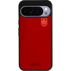 Coque Google Pixel 10 Pro XL - Silicone rigide noir Maillot de football Espagne 2022 personnalisable