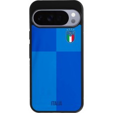 Coque Google Pixel 10 Pro XL - Silicone rigide noir Maillot de football Italie 2022 personnalisable