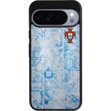 Coque Google Pixel 10 Pro XL - Silicone rigide noir Maillot de football Portugal Extérieur personnalisable