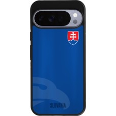 Coque Google Pixel 10 Pro XL - Silicone rigide noir Maillot de football Slovaquie
