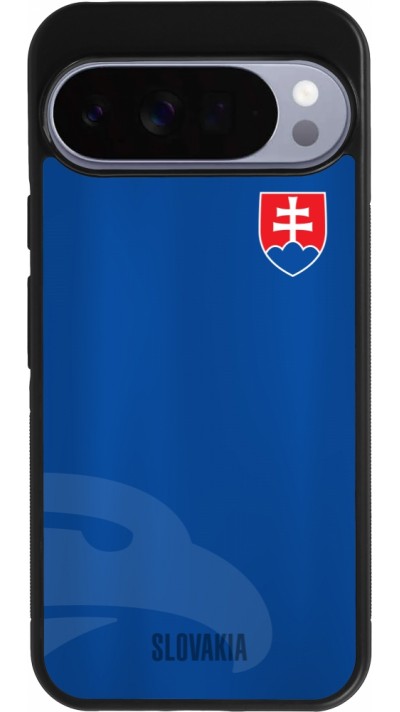 Coque Google Pixel 10 Pro XL - Silicone rigide noir Maillot de football Slovaquie