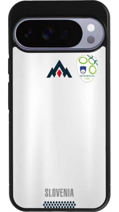 Coque Google Pixel 10 Pro XL - Silicone rigide noir Maillot de football Slovénie