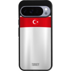 Coque Google Pixel 10 Pro XL - Silicone rigide noir Maillot de football Turquie personnalisable