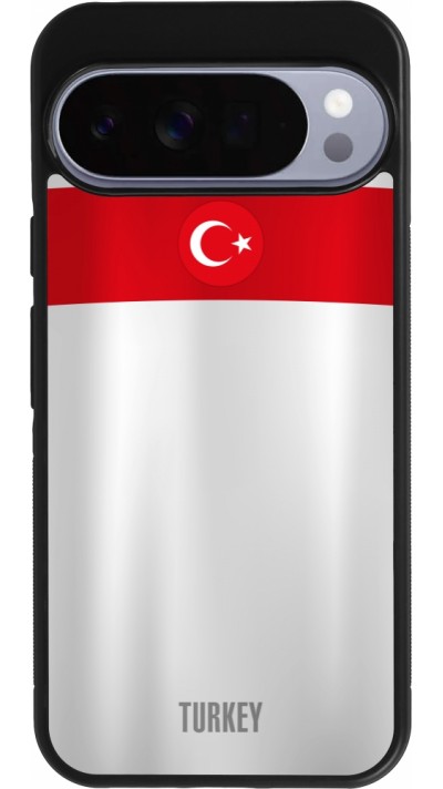 Google Pixel 10 Pro XL Case Hülle - Silikon schwarz Türkei personalisierbares Fussballtrikot