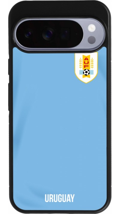Google Pixel 10 Pro XL Case Hülle - Silikon schwarz Uruguay 2022 personalisierbares Fussballtrikot