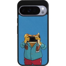 Coque Google Pixel 10 Pro XL - Silicone rigide noir Frog with camera DTMF