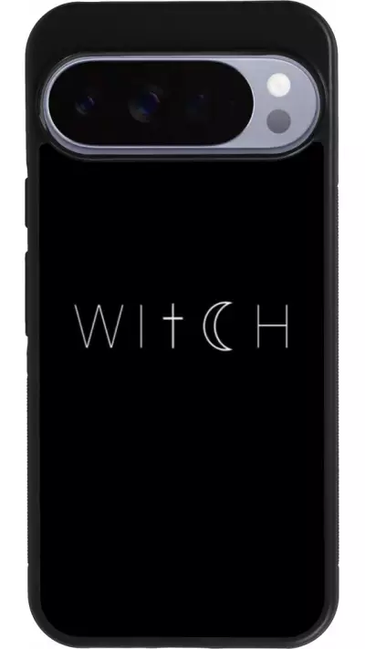 Coque Google Pixel 10 Pro XL - Silicone rigide noir Halloween 22 witch word