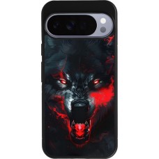 Coque Google Pixel 10 Pro XL - Silicone rigide noir Halloween 2024 mad werewolf