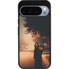 Google Pixel 10 Pro XL Case Hülle - Silikon schwarz Halloween 2025 Scream