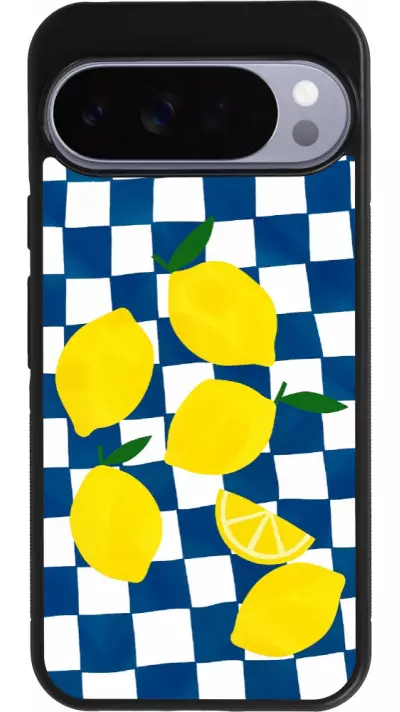 Coque Google Pixel 10 Pro XL - Silicone rigide noir Illustration lemons 2026