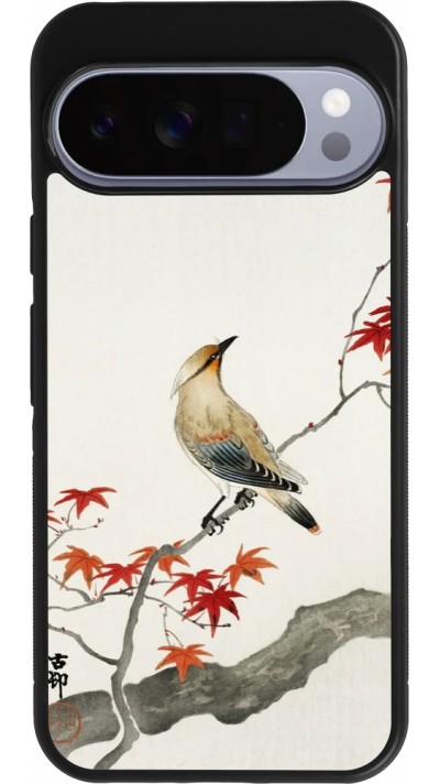 Google Pixel 10 Pro XL Case Hülle - Silikon schwarz Japanese Bird