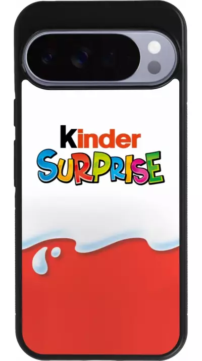 Coque Google Pixel 10 Pro XL - Silicone rigide noir Kinder Surprise