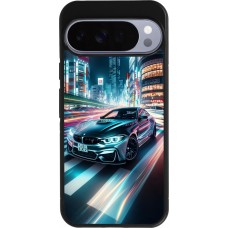 Google Pixel 10 Pro XL Case Hülle - Silikon schwarz BMW M4 Tokio Nacht