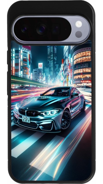 Google Pixel 10 Pro XL Case Hülle - Silikon schwarz BMW M4 Tokio Nacht