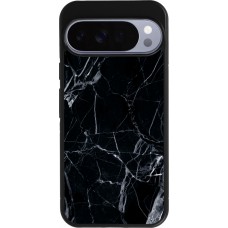 Coque Google Pixel 10 Pro XL - Silicone rigide noir Marble Black 01