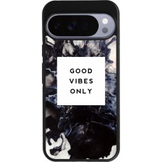 Coque Google Pixel 10 Pro XL - Silicone rigide noir Marble Good Vibes Only
