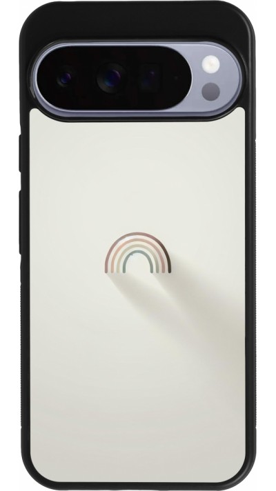Coque Google Pixel 10 Pro XL - Silicone rigide noir Mini Rainbow Minimal