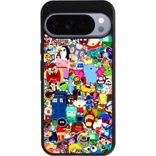Coque Google Pixel 10 Pro XL - Silicone rigide noir Mixed cartoons