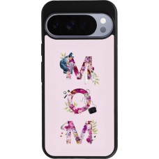 Coque Google Pixel 10 Pro XL - Silicone rigide noir Mom 2024 girly mom