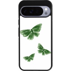 Google Pixel 10 Pro XL Case Hülle - Silikon schwarz Butterflies Spring 2026