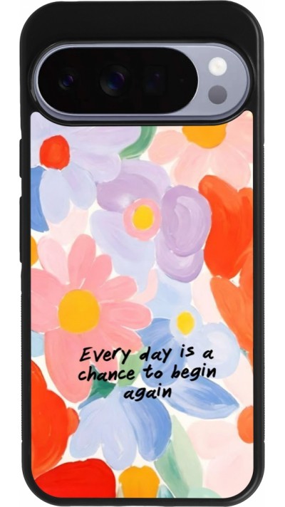 Coque Google Pixel 10 Pro XL - Silicone rigide noir Every day is a chance Spring 2026