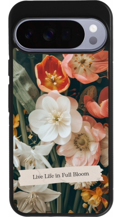 Coque Google Pixel 10 Pro XL - Silicone rigide noir Full Bloom Spring 2026