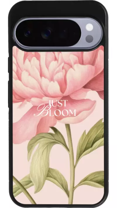 Coque Google Pixel 10 Pro XL - Silicone rigide noir Just Bloom Spring 2026