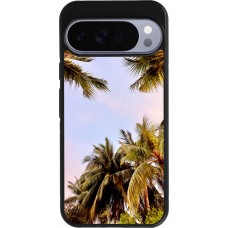 Google Pixel 10 Pro XL Case Hülle - Silikon schwarz Summer 2023 palm tree vibe