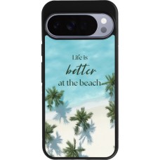 Google Pixel 10 Pro XL Case Hülle - Silikon schwarz Summer 2025 Life is better at the beach