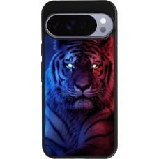 Google Pixel 10 Pro XL Case Hülle - Silikon schwarz Tiger Blue Red