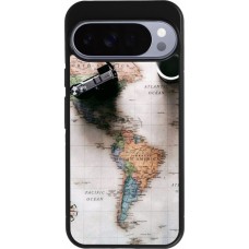 Google Pixel 10 Pro XL Case Hülle - Silikon schwarz Travel 01