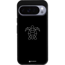 Google Pixel 10 Pro XL Case Hülle - Silikon schwarz Turtles lines on black