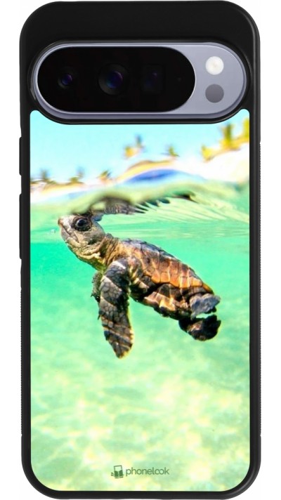 Google Pixel 10 Pro XL Case Hülle - Silikon schwarz Turtle Underwater