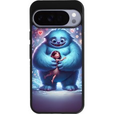 Google Pixel 10 Pro XL Case Hülle - Silikon schwarz Valentin 2024 Flauschige Liebe