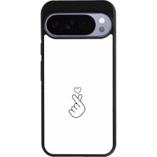 Google Pixel 10 Pro XL Case Hülle - Silikon schwarz Valentine 2024 heat by Millennials